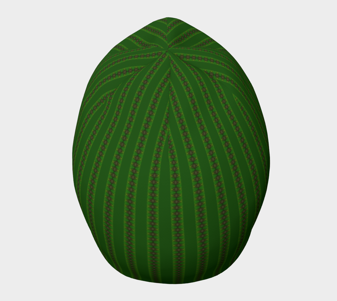 African Diagonal Green Flowers preview #5
