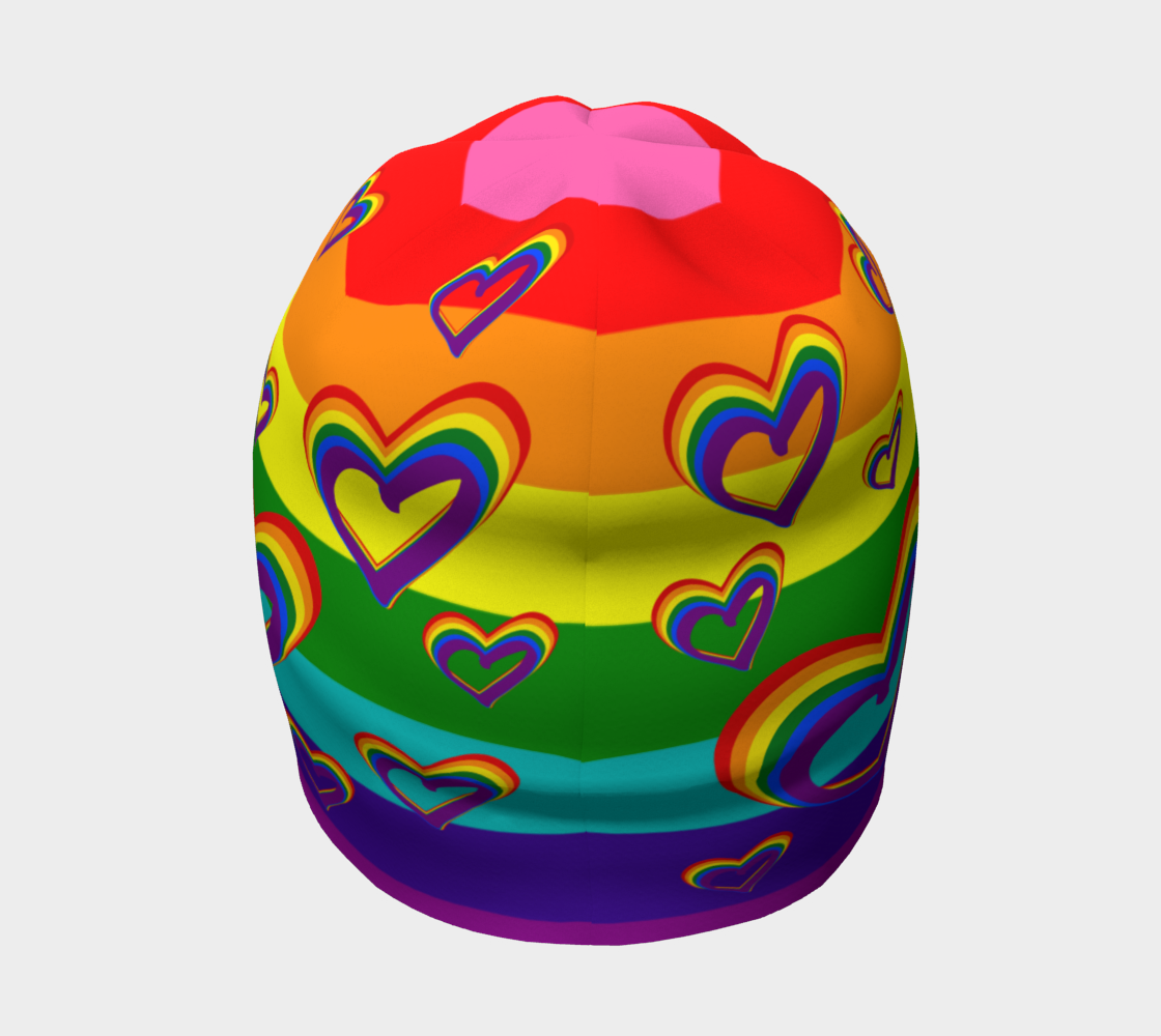 LGBTQ Gay Pride LGBT Rainbow Flag Hearts Funny Colorful Pattern preview #4