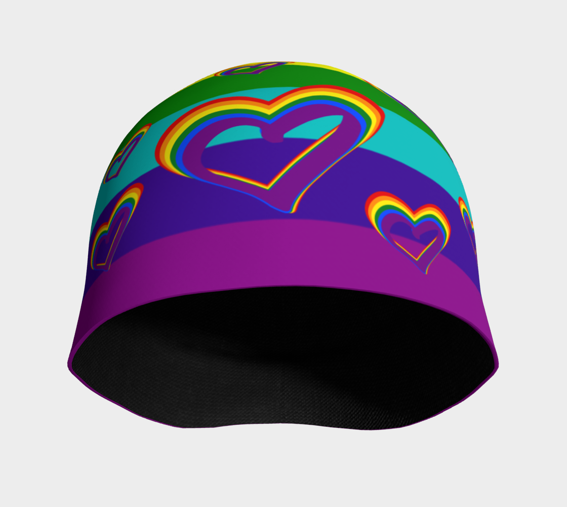 LGBTQ Gay Pride LGBT Rainbow Flag Hearts Funny Colorful Pattern preview #3