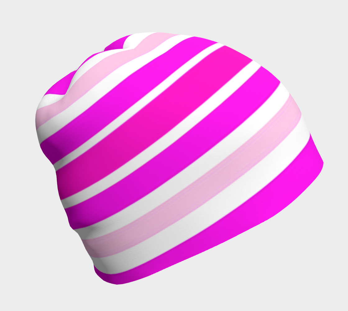 Summer Pink Stripes Horizontal 3D preview