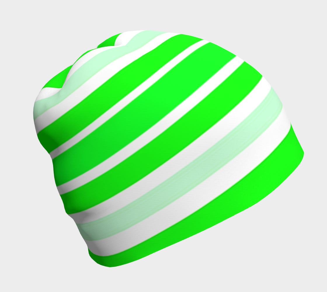 Neon Green Stripes Horizontal 3D preview