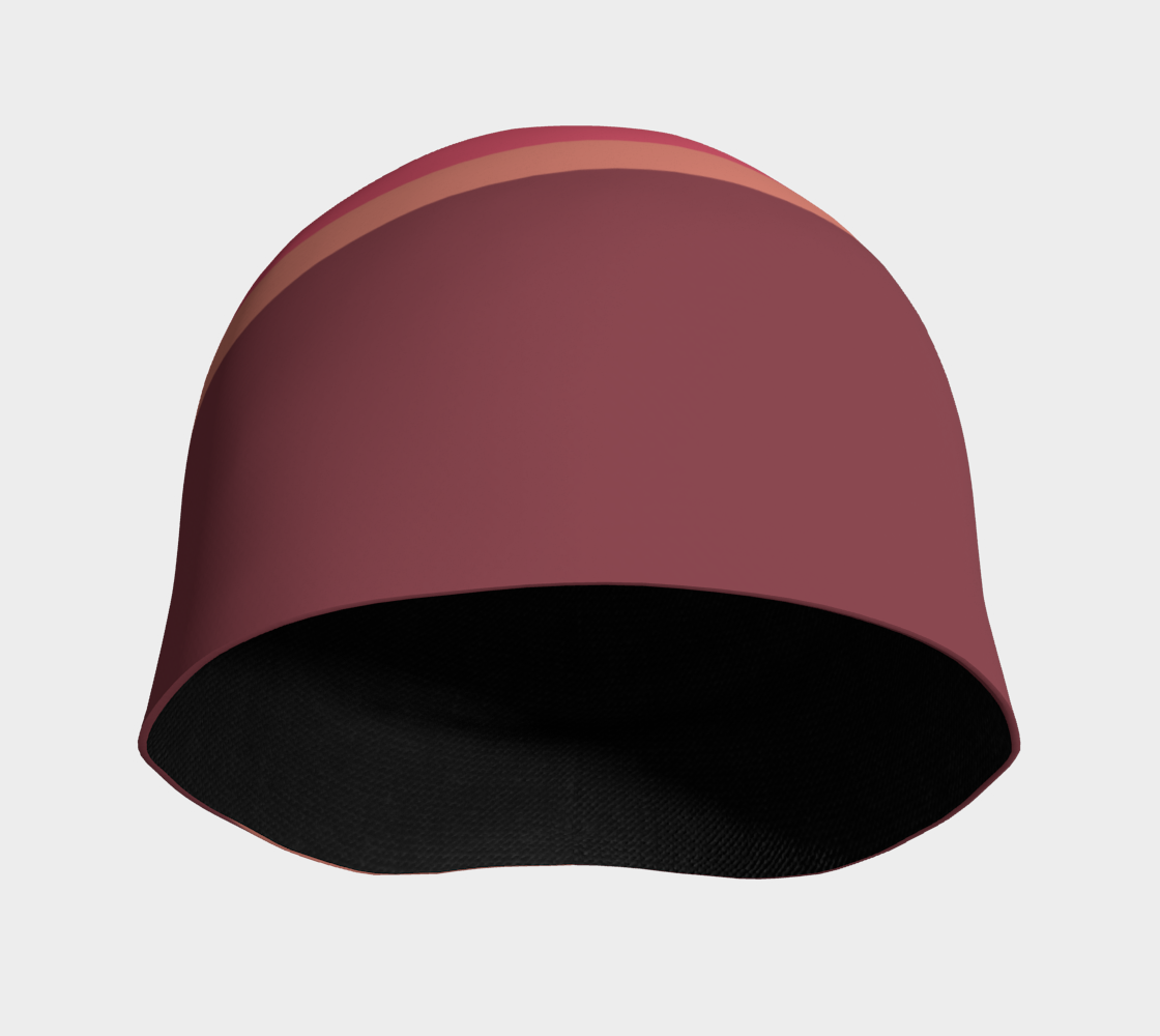 Romantic Blush Triangle Pattern Beanie preview #3