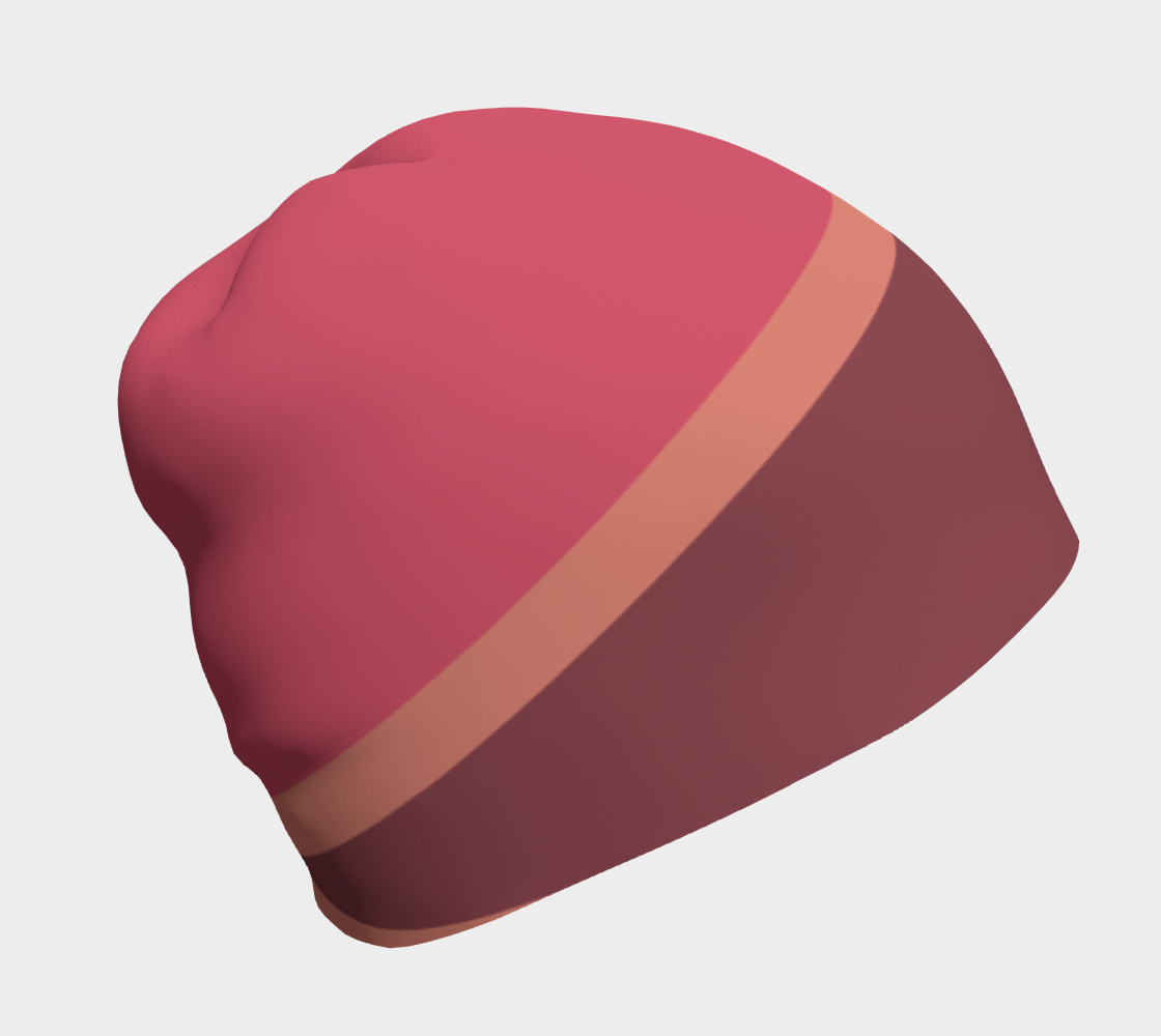 Romantic Blush Triangle Pattern Beanie preview #1
