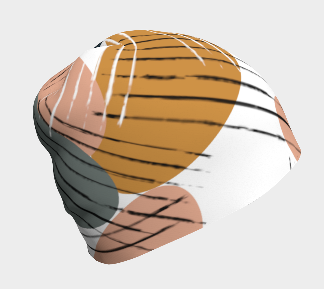 Aperçu 3D de Bonnet Abstrait Ronds Scandinave