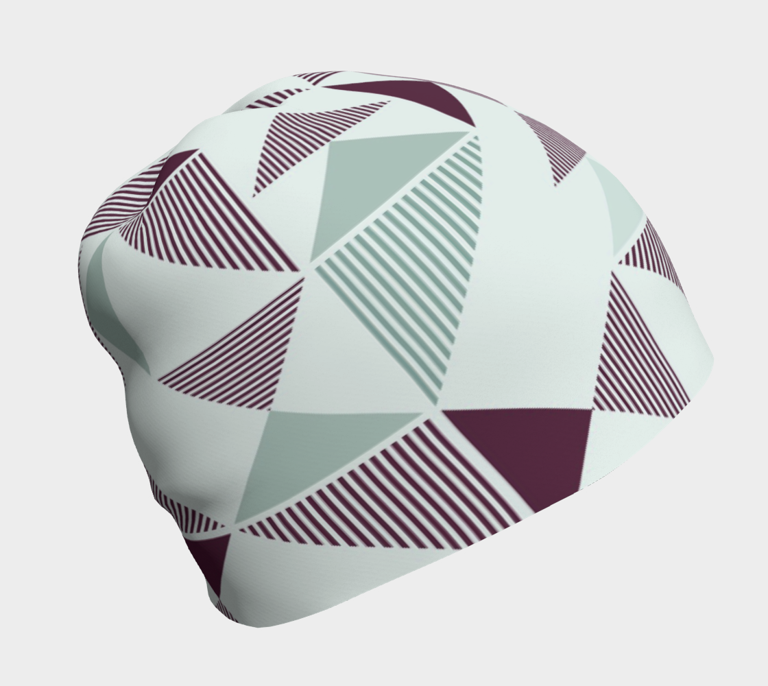 Burgundy And Mint Abstract Triangles preview