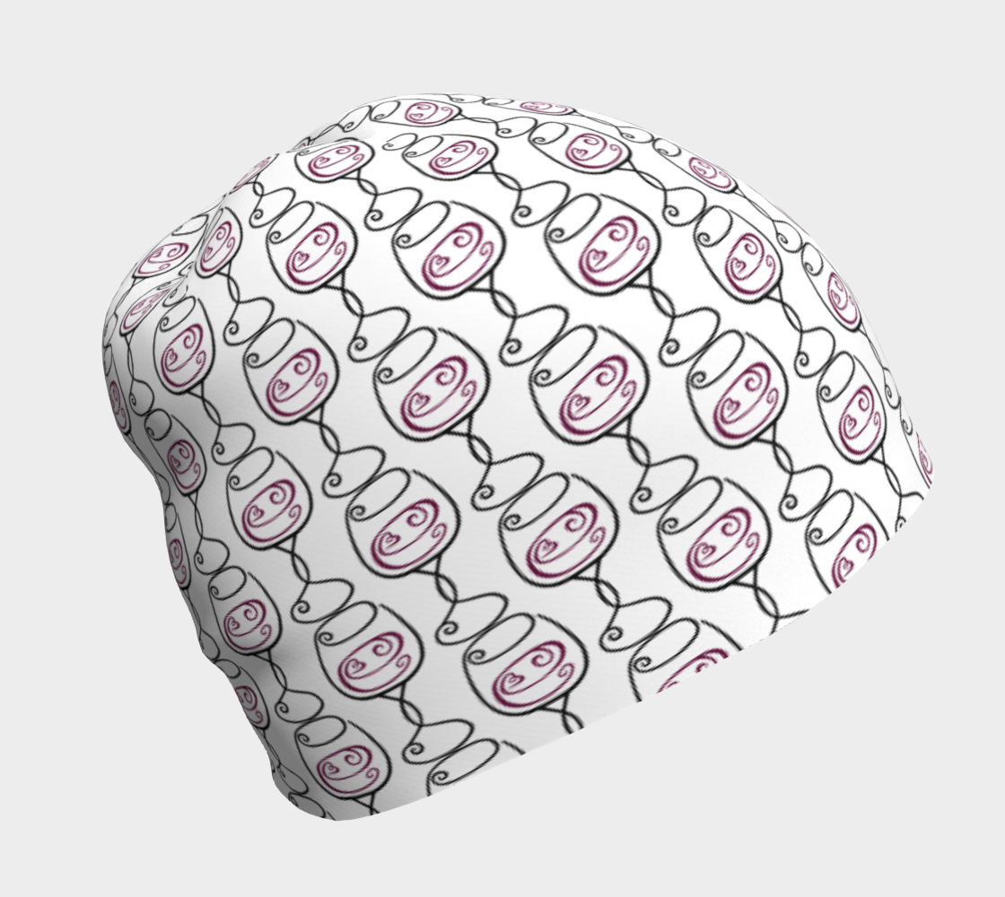 Wine is Always a Good Idea Patterned Beanie preview