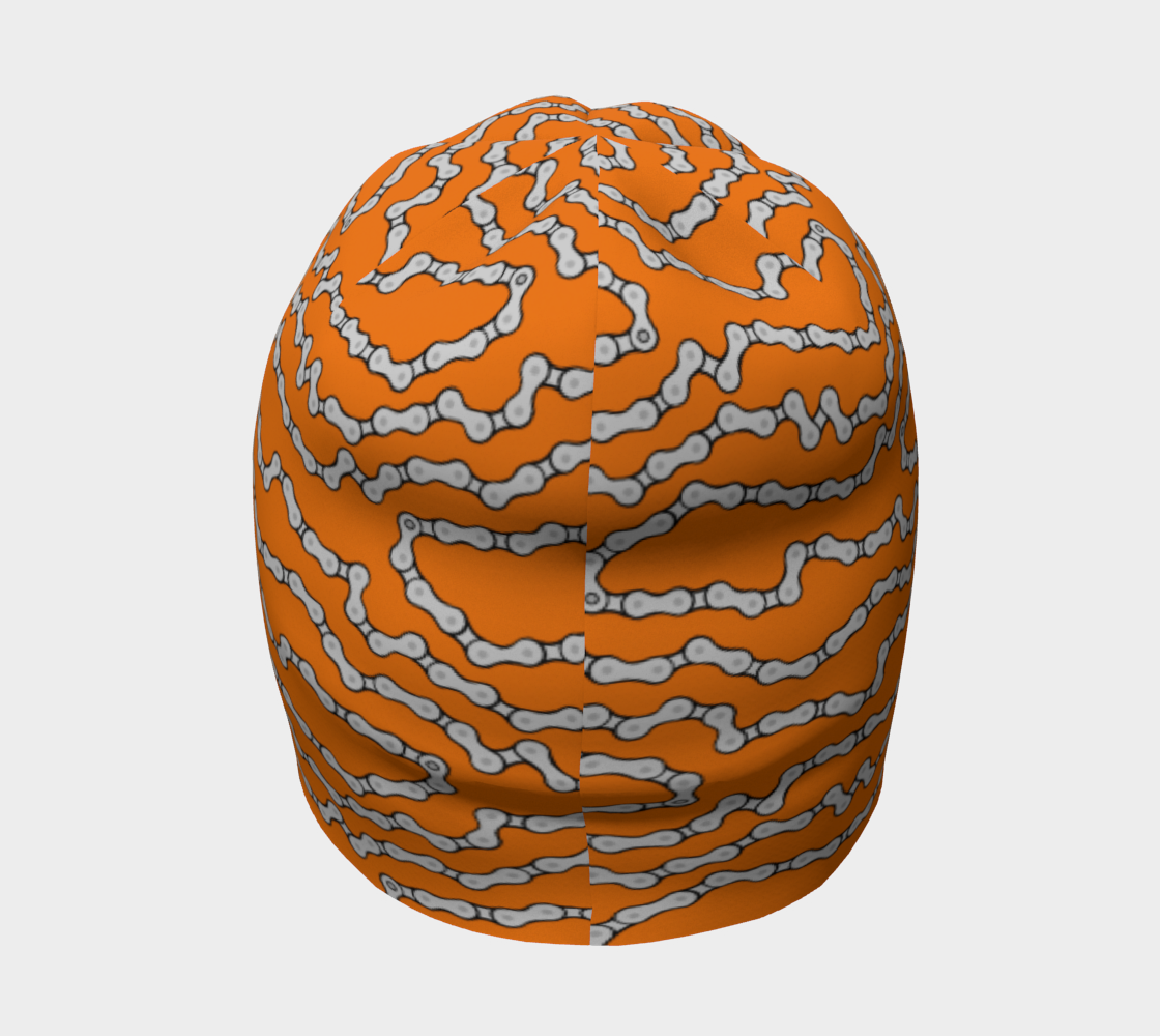 Aperçu de Bike Chain Beanie Hat - Orange #4