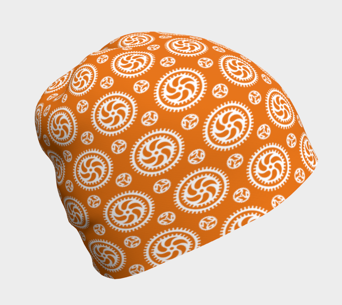 Bike Chainring Beanie - orange preview #1