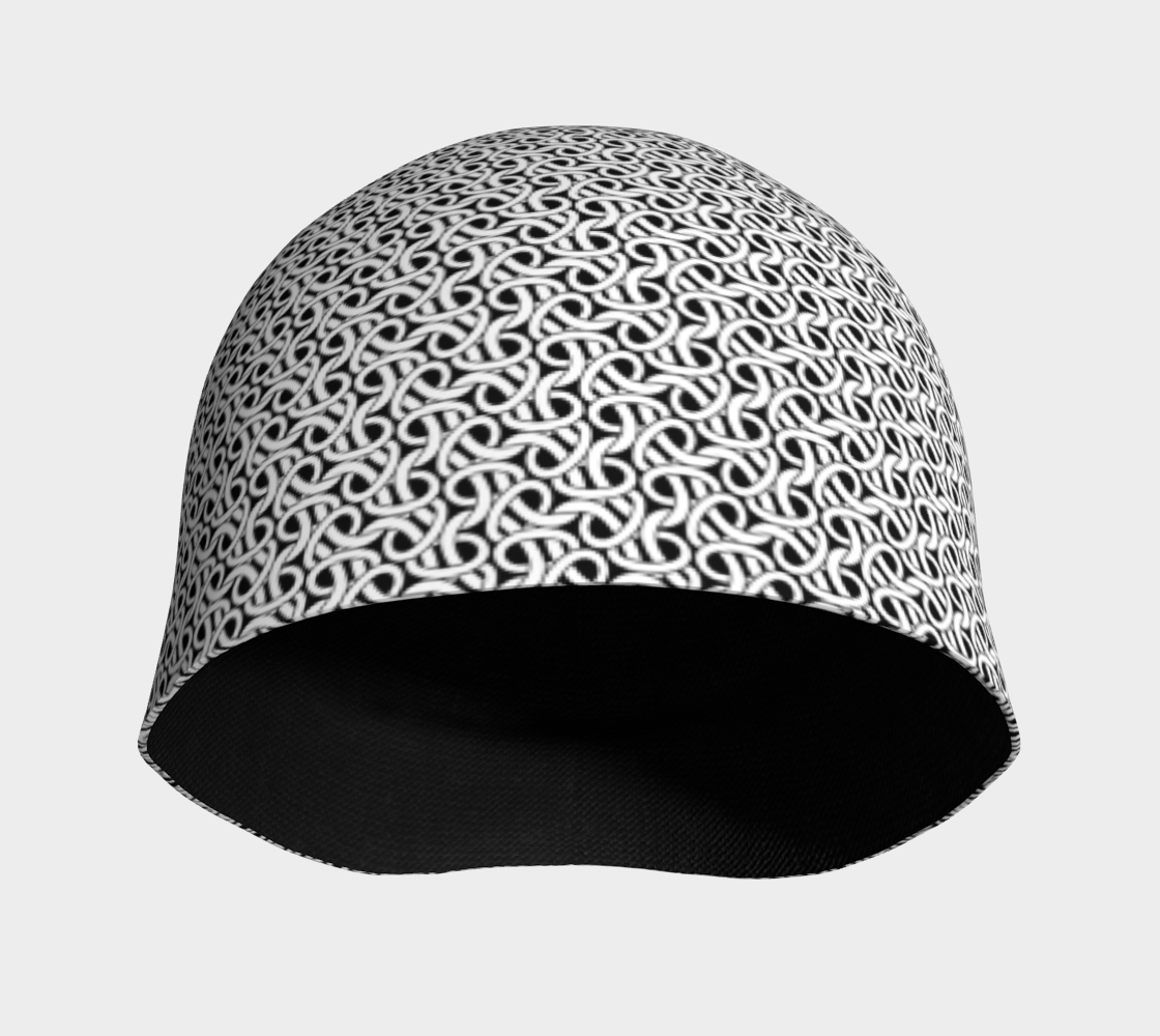 Aperçu de Chain-mail, Chain-armour pattern in black and white #3