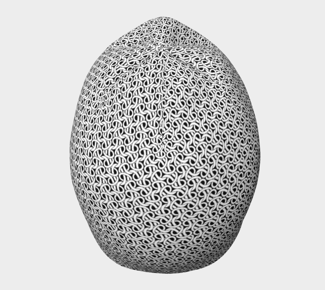 Aperçu de Chain-mail, Chain-armour pattern in black and white #5