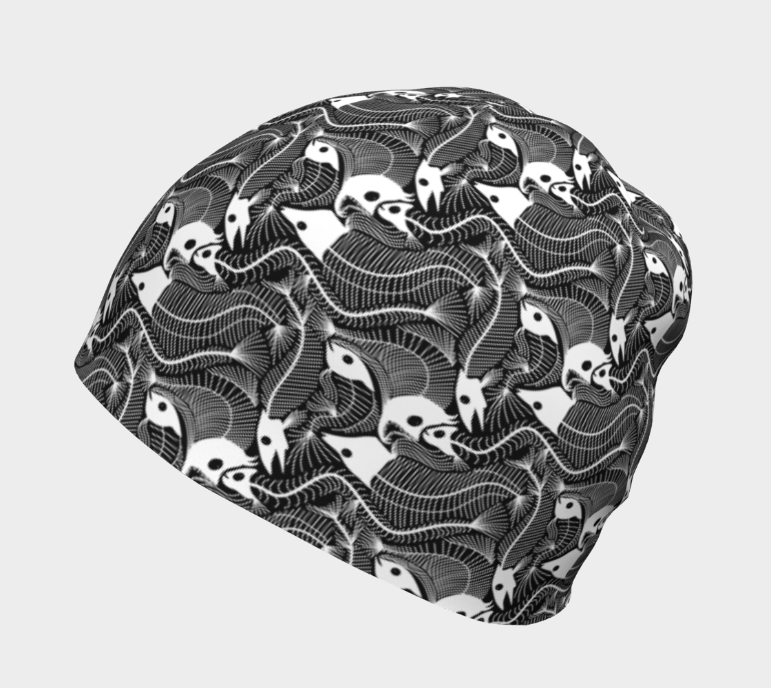 Aperçu de Fish Bones pattern in black and white #2