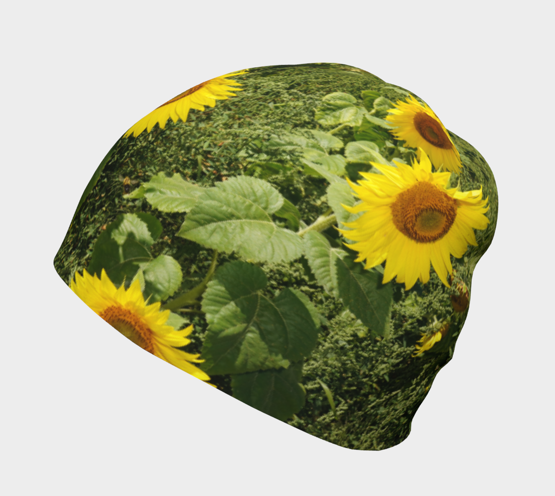Sunflower and Greenery Beanie preview #2