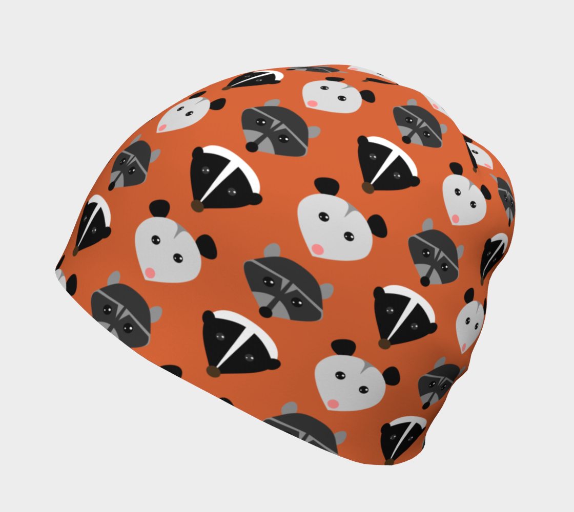 Trash Friends Skunk, Opossum, & Raccoon Pattern Toque preview #2