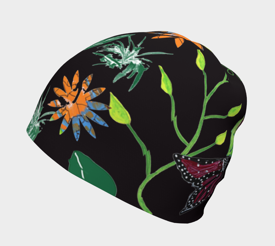 Abstract Flower Design I Black Background preview #2