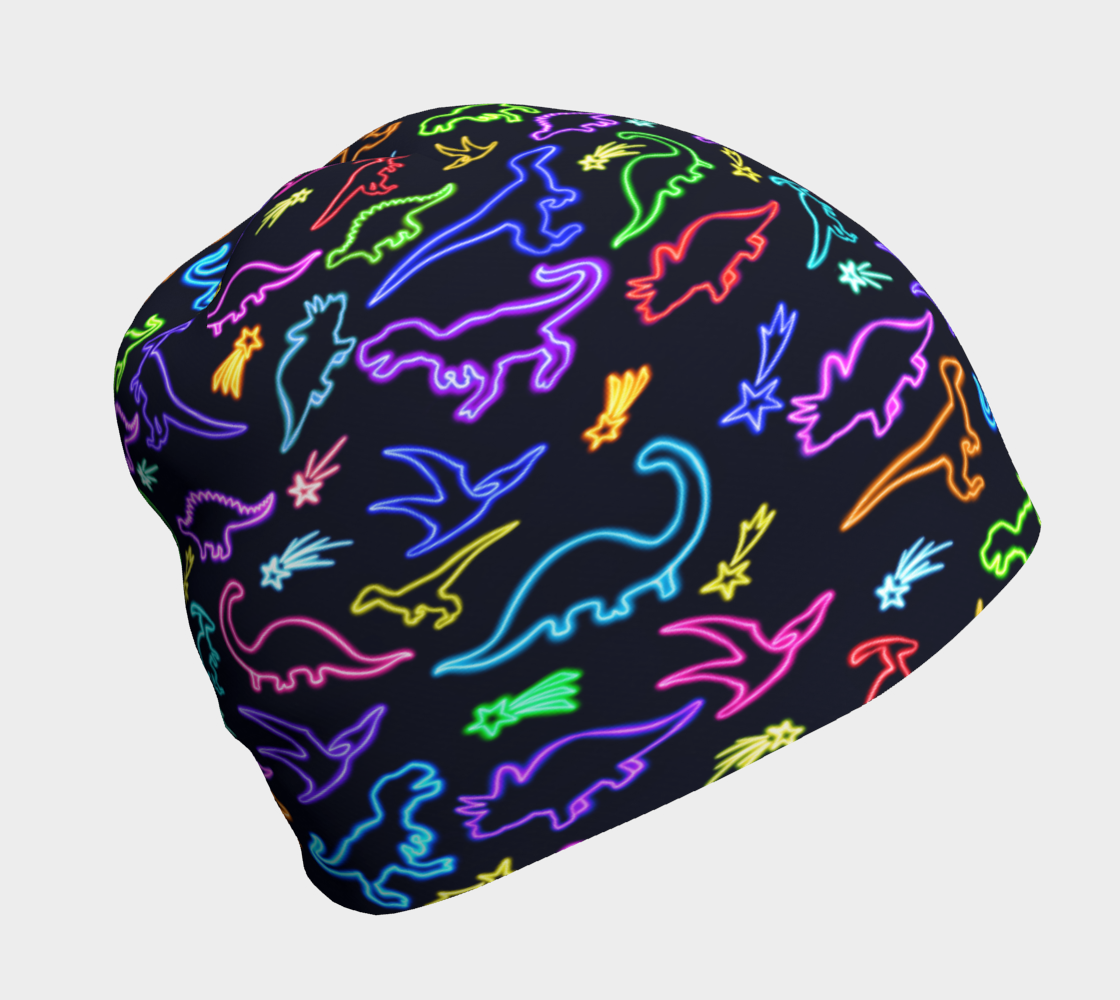 Neon Dinosaurs Beanie  preview