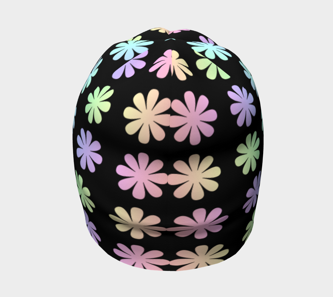 Multicolored Flowers on Black preview #4