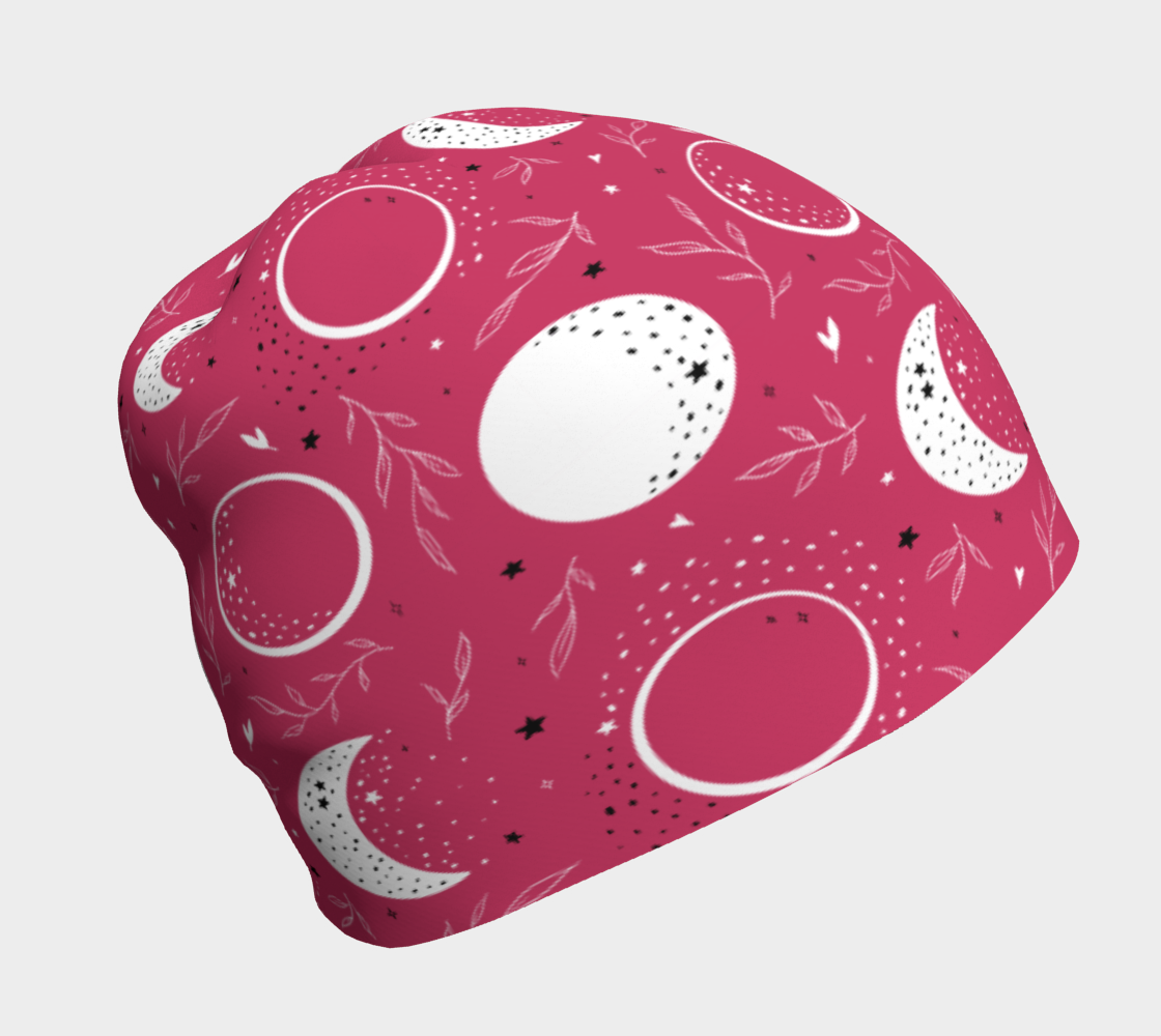 Lunae raspberry beanie preview