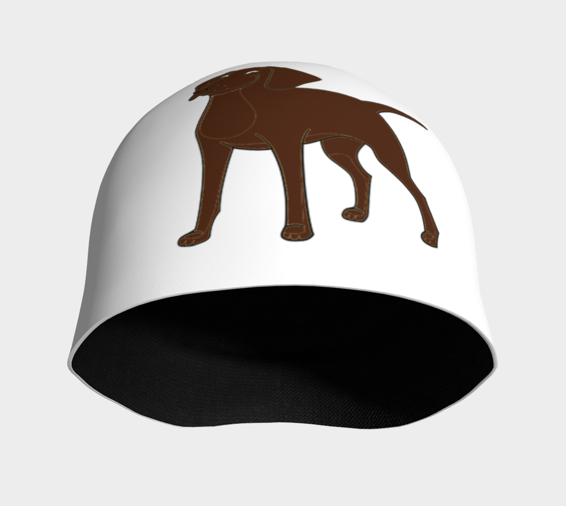 Labrador Retriever chocolate cartoon beanie preview #3