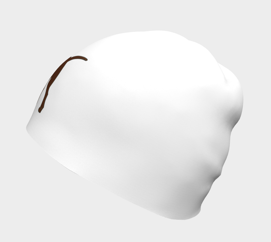 Labrador Retriever chocolate cartoon beanie preview #2