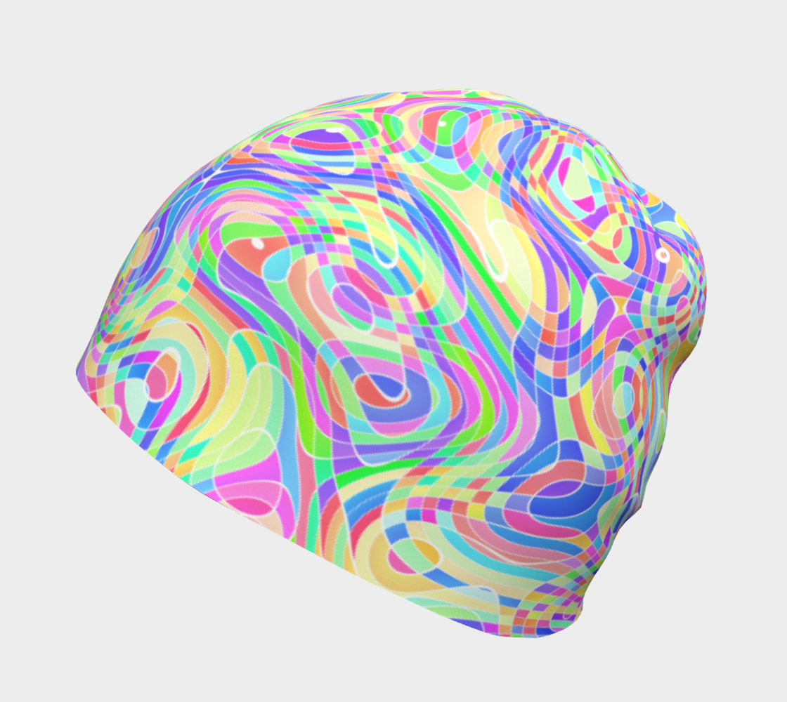 Colorful Swirly Trippy Rainbow Ripples preview #2