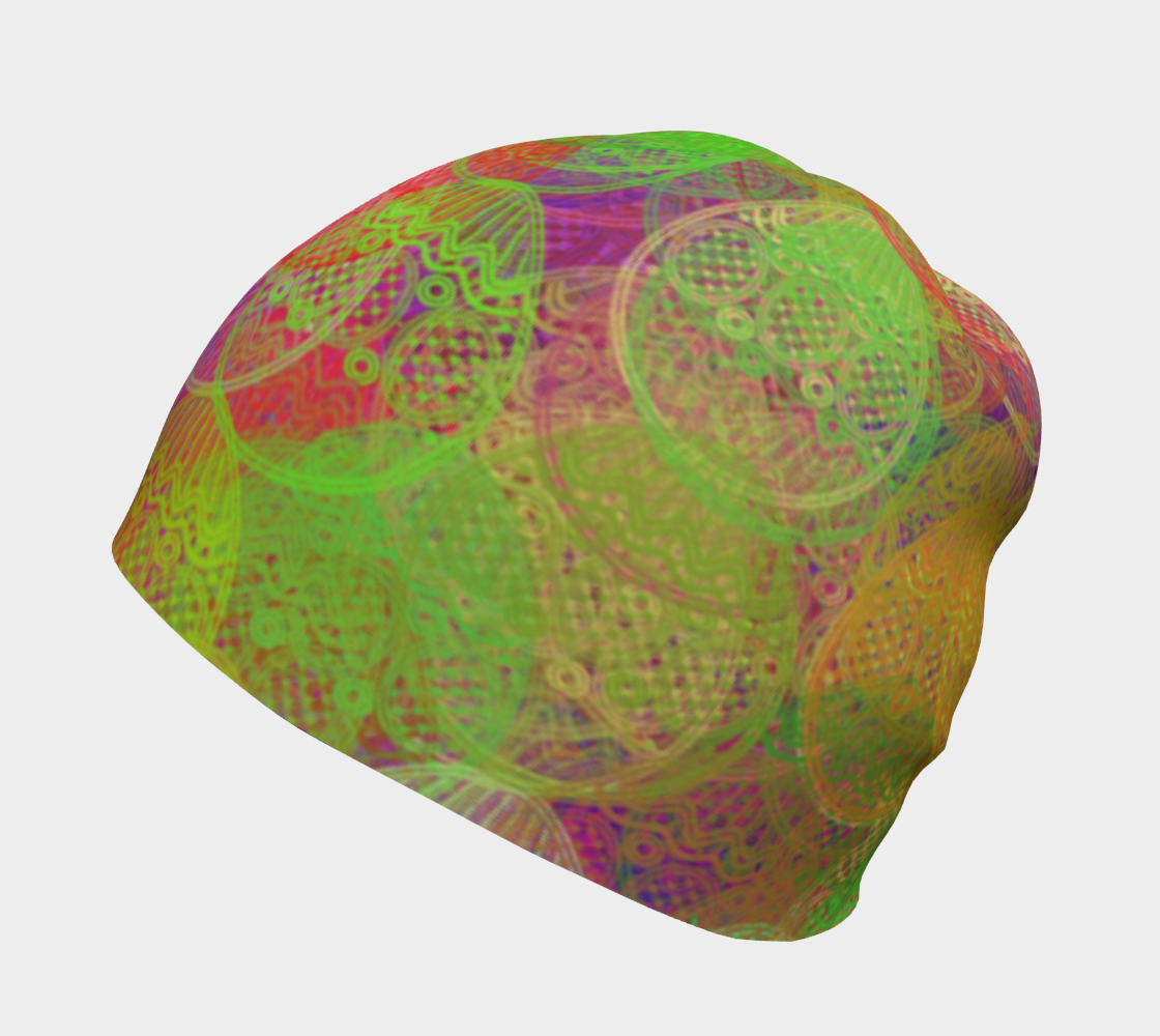 Easter Eggs Stamps Beanie preview #2