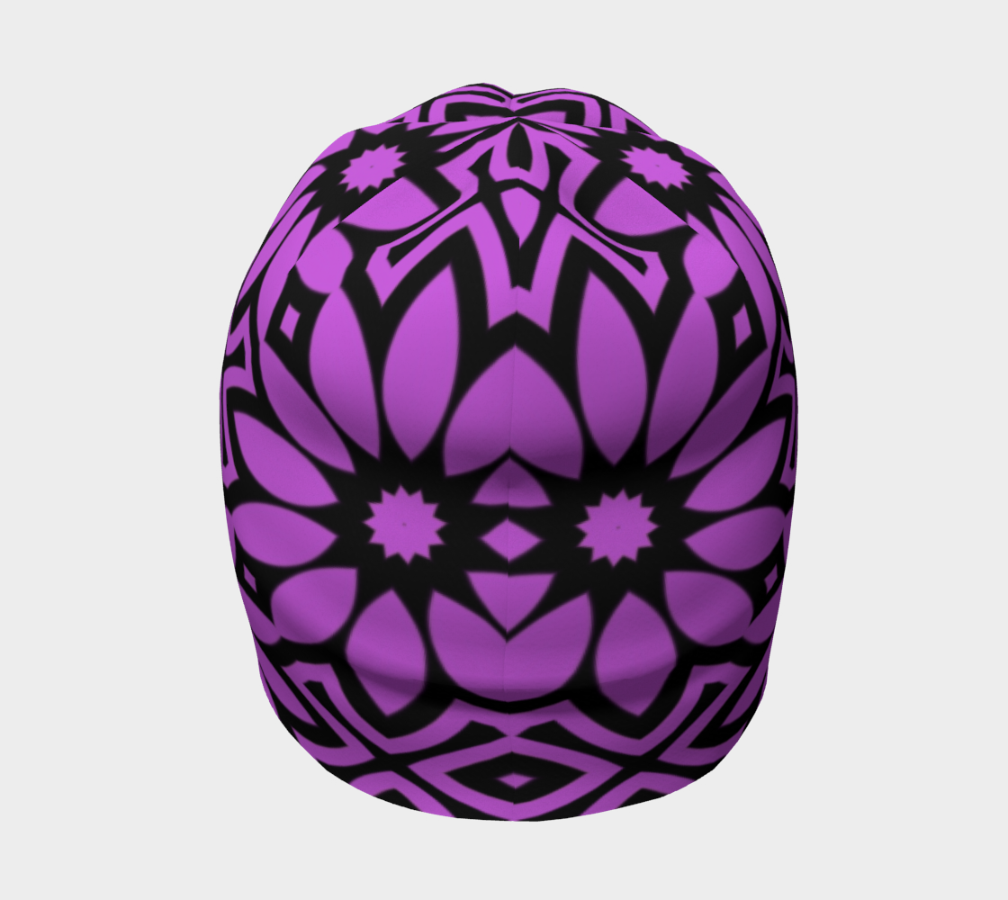 Flower Pattern in Fuchsia and Black preview #4