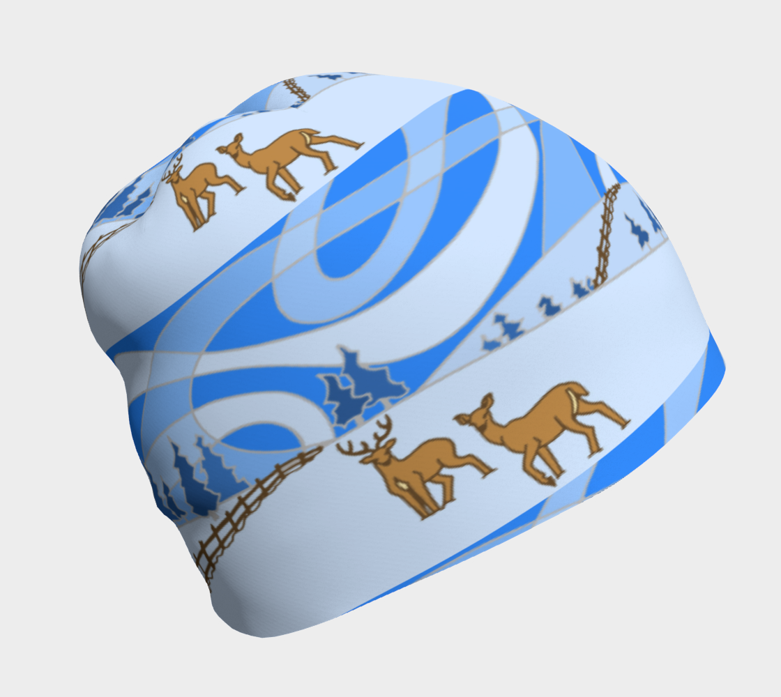 Deer Under A Swirly Blue Sky preview