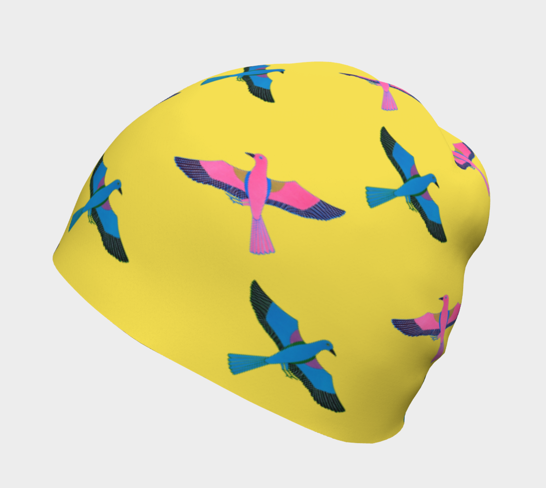 Flying Birds on Yellow preview #2