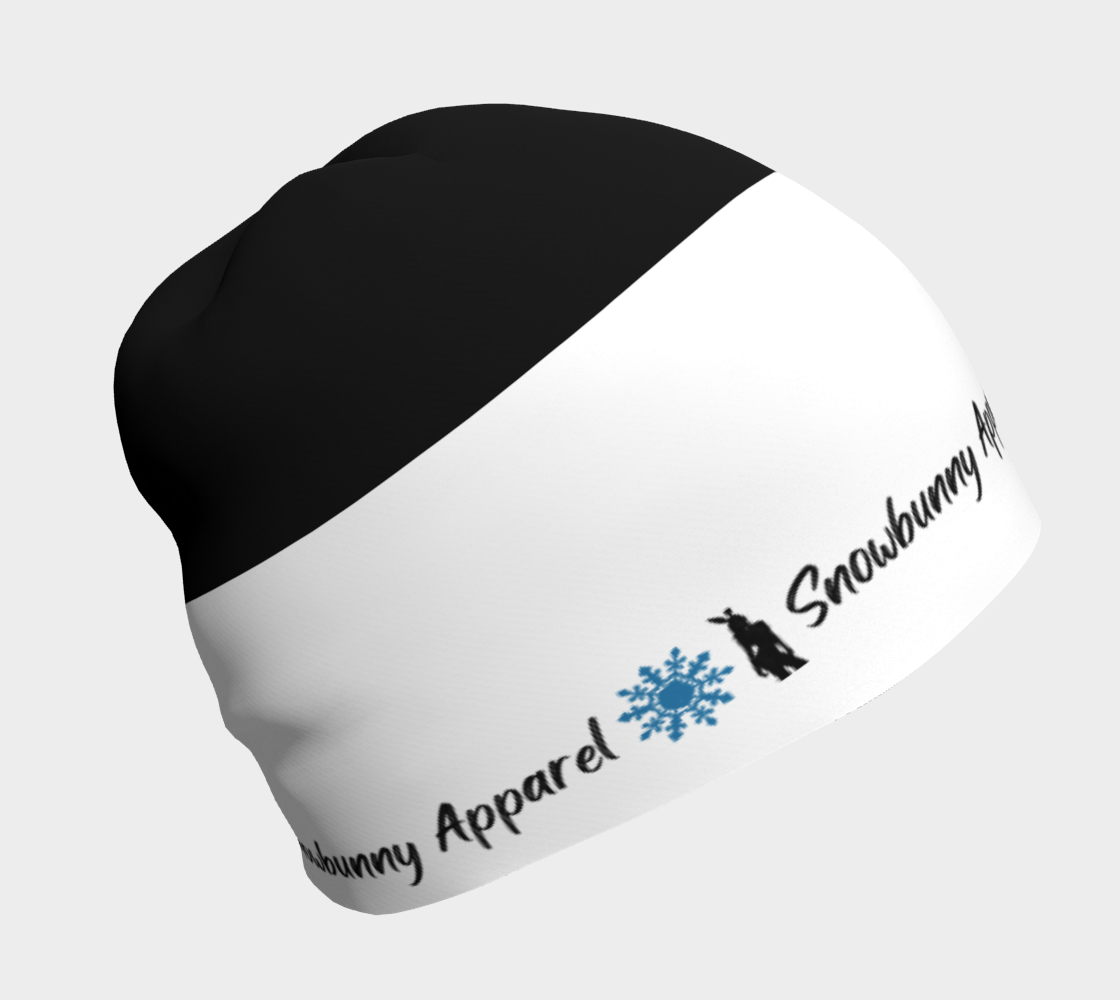 Snowbunny Apparel - Black & White Beanie preview