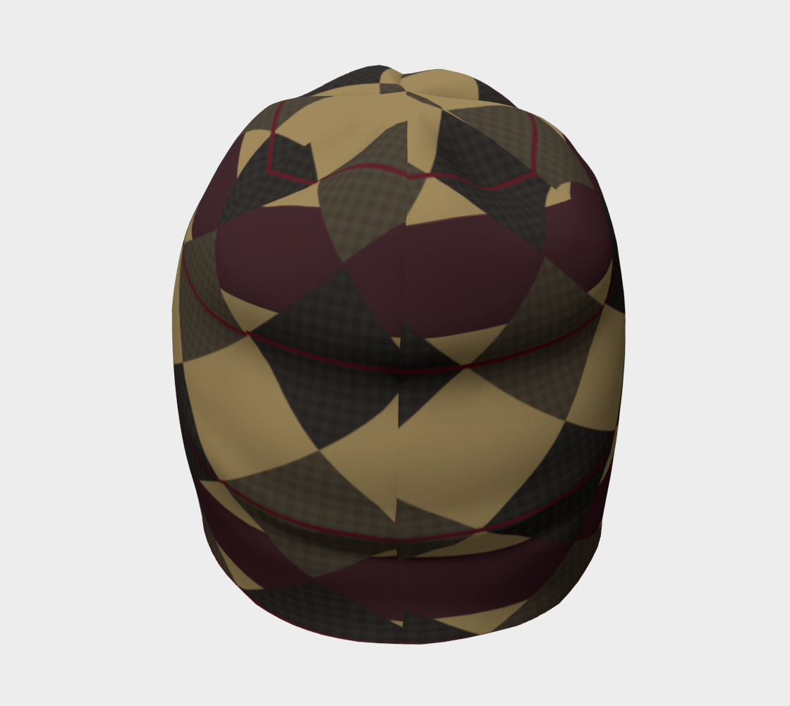 Checkered Brown Plaid Hat preview #4