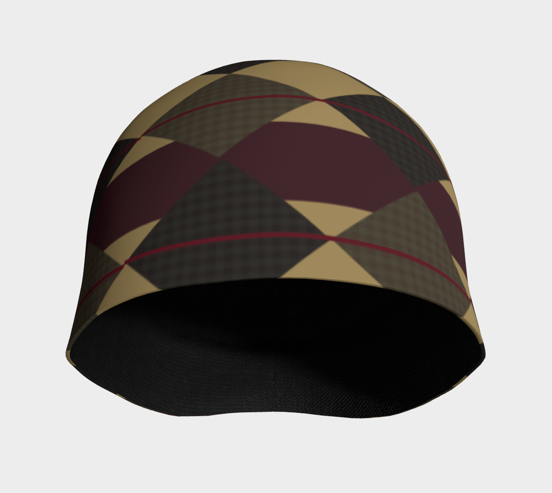 Checkered Brown Plaid Hat thumbnail #4