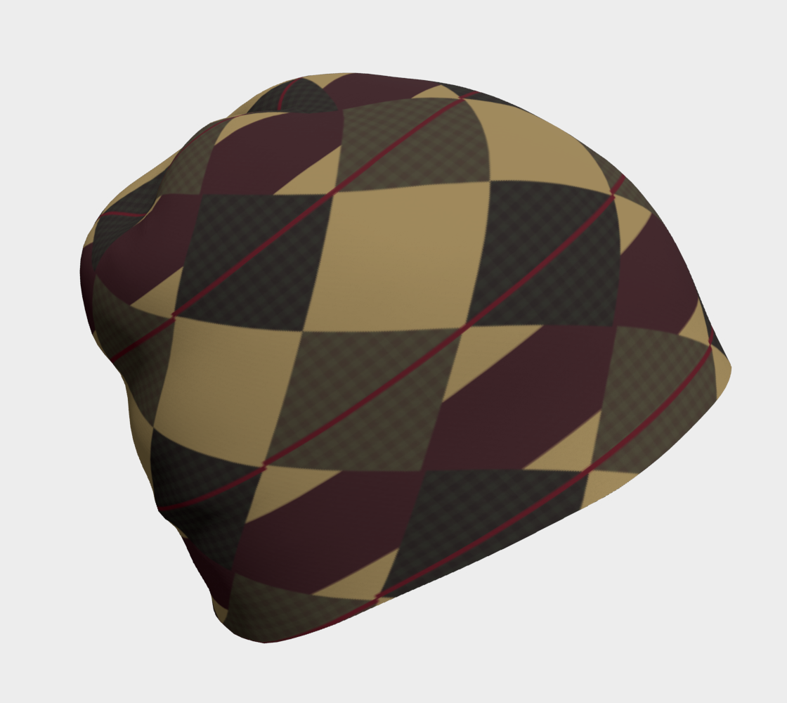 Checkered Brown Plaid Hat preview