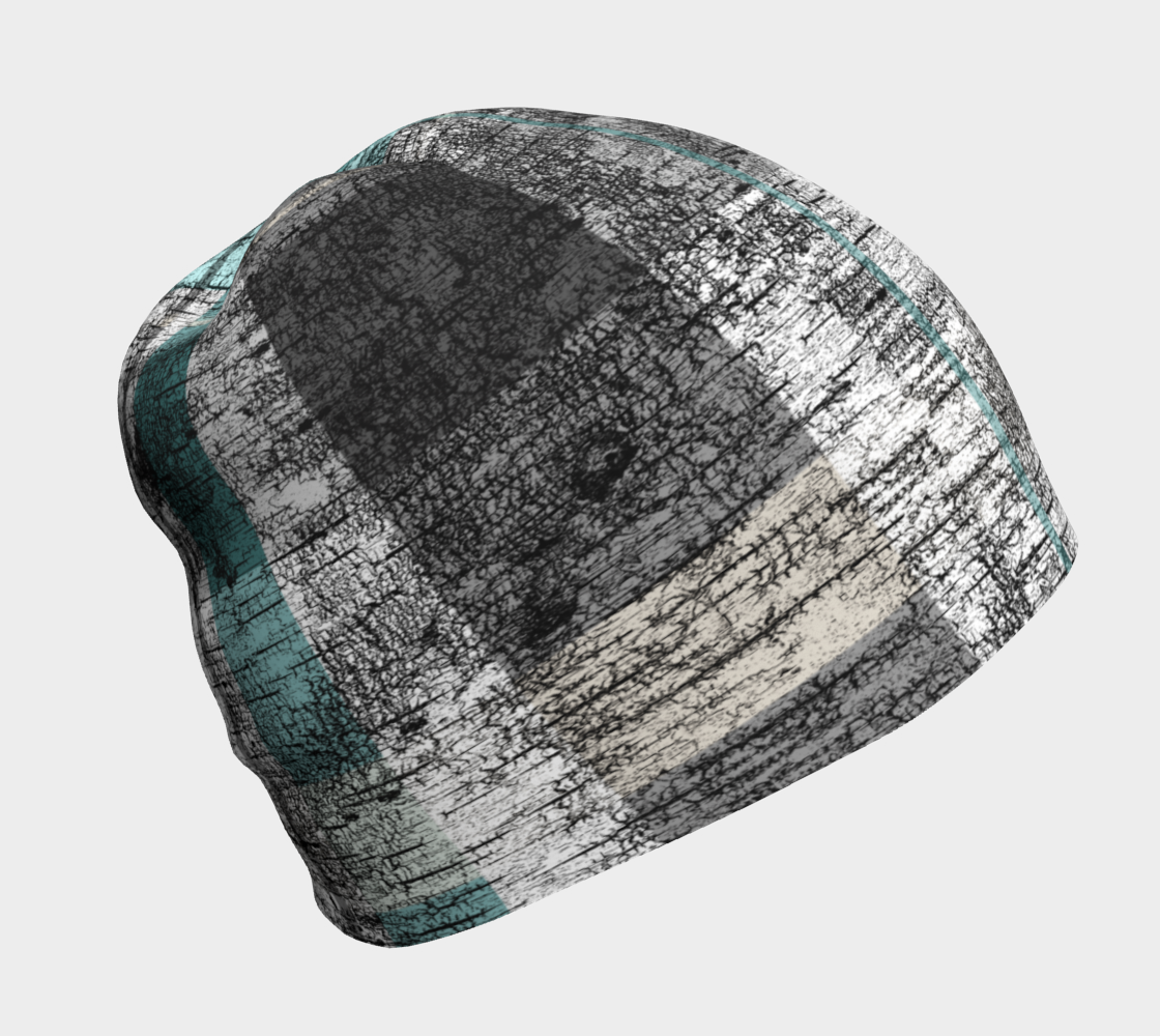 Aperçu de Plaid Birch Rustic Teal Green Grey Cream Stripe #1
