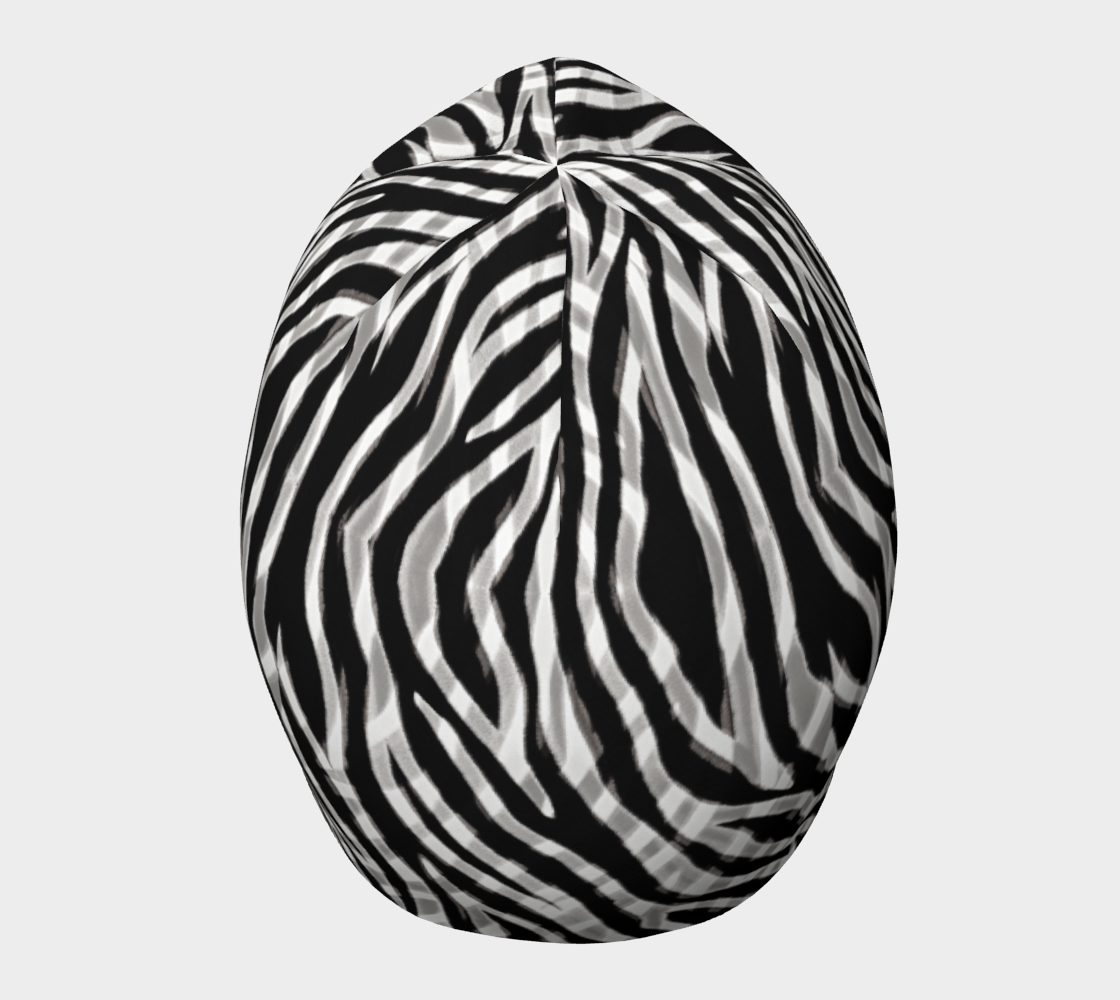 Aperçu de Modern Tribal Zebra Black Grey White #5