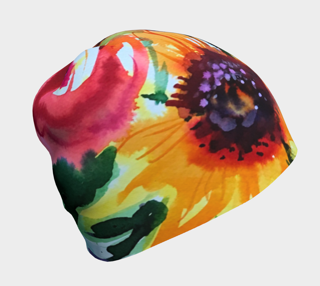 Aperçu de Bonnet aquarelle florale 