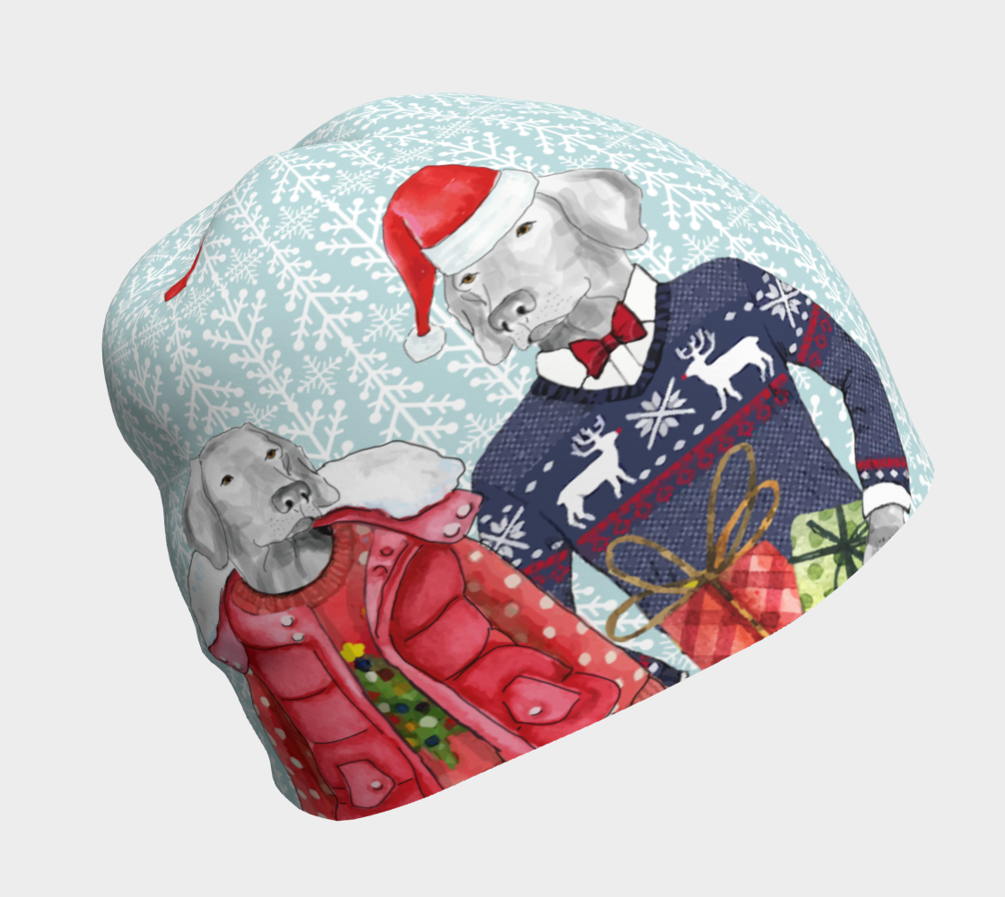 Aperçu de WEIMARANER XMAS SWEATER COUPLE Beanie