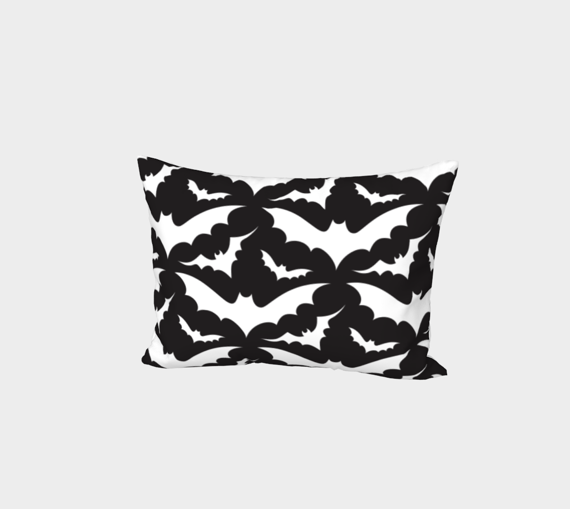 Black Bats Pillow Sham aperçu