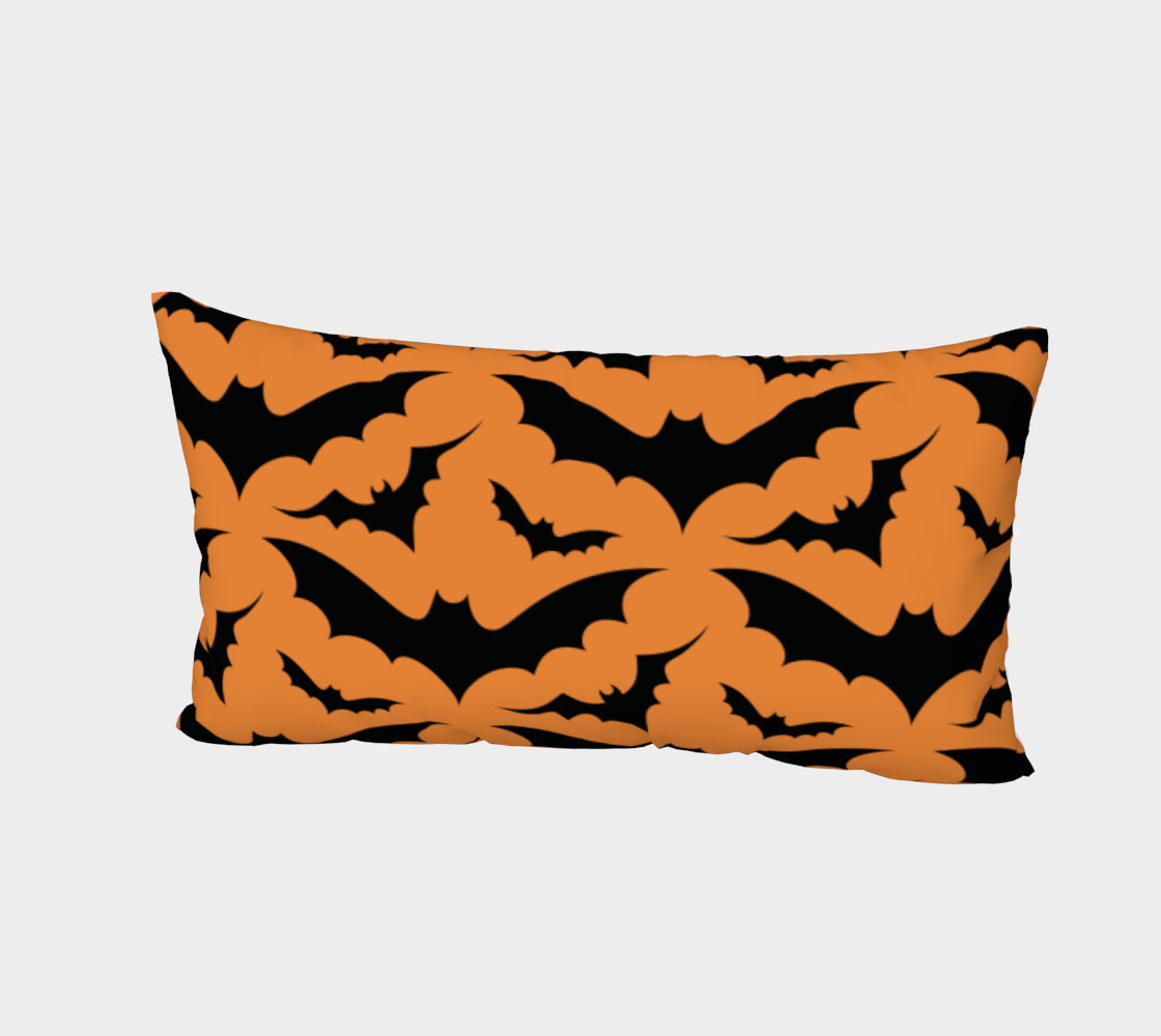 Orange Bats Pillow Sham thumbnail #3
