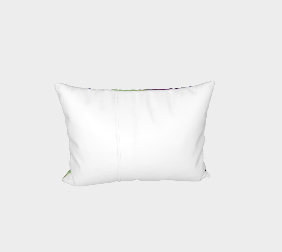 Aperçu de Purple and white pansies flowers Bed Pillow Sham #3