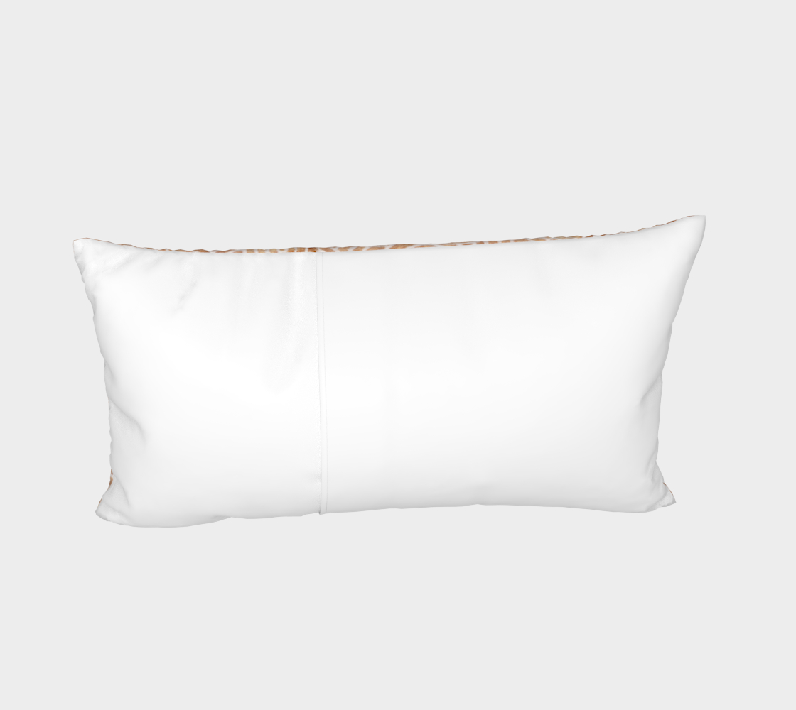 Iced coffee and white swirls doodles Bed Pillow Sham preview #4