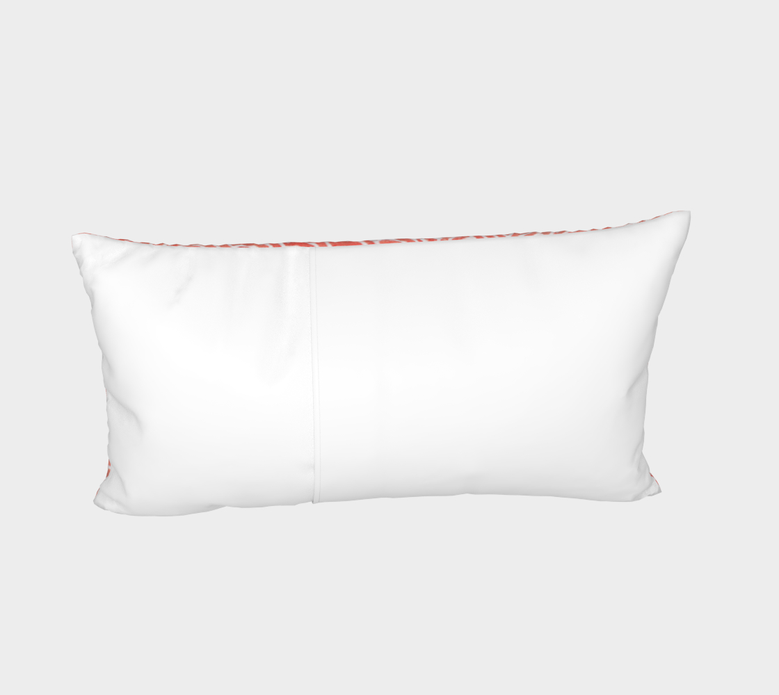 Peach echo and white swirls doodles Bed Pillow Sham preview #4