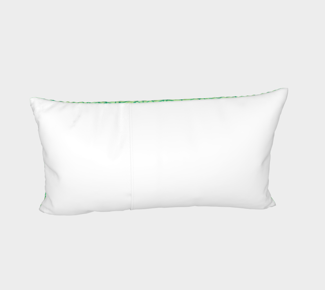 Green foliage watercolor Bed Pillow Sham preview #4