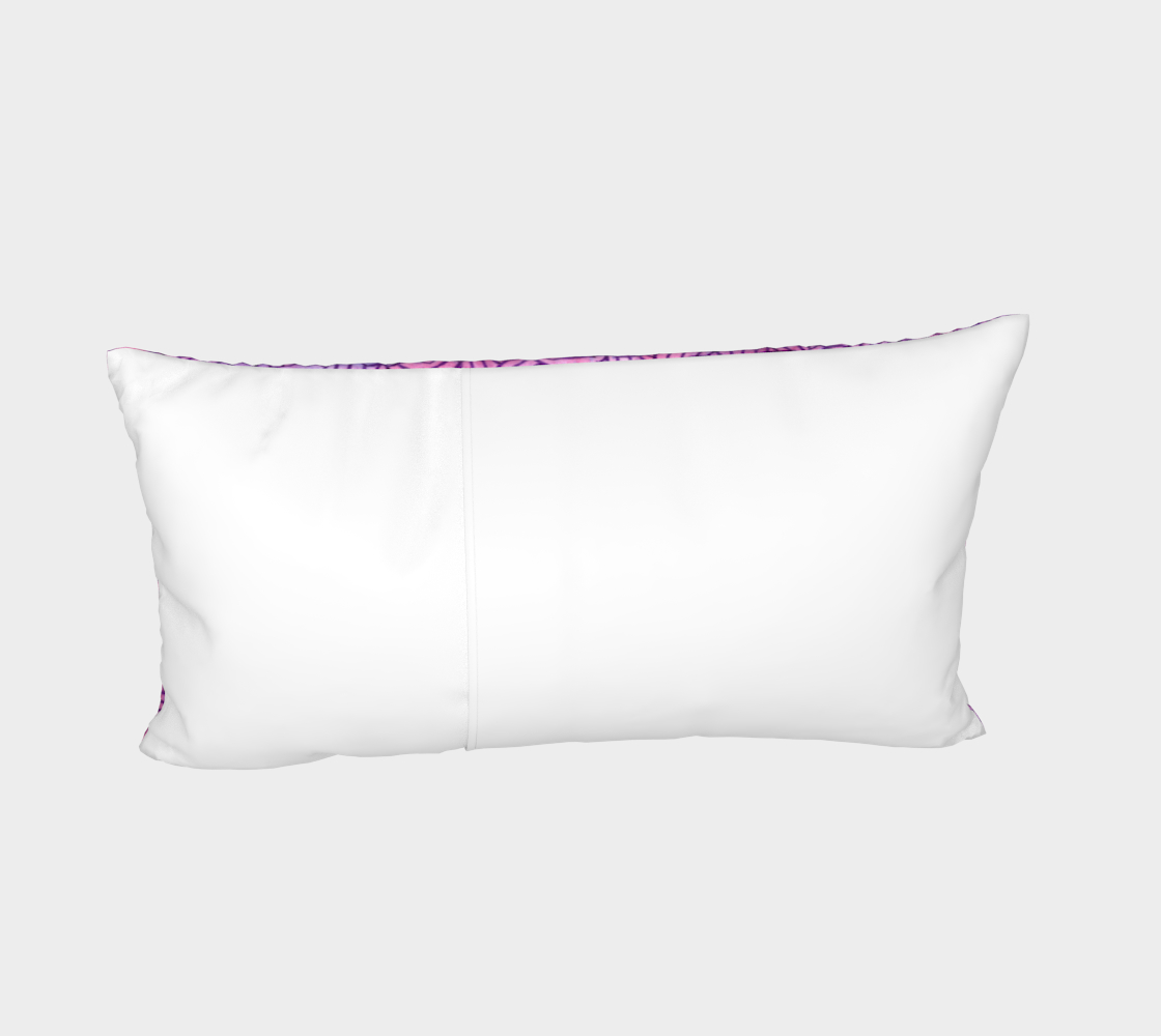 Neon purple and pink swirls doodles Bed Pillow Sham preview #4