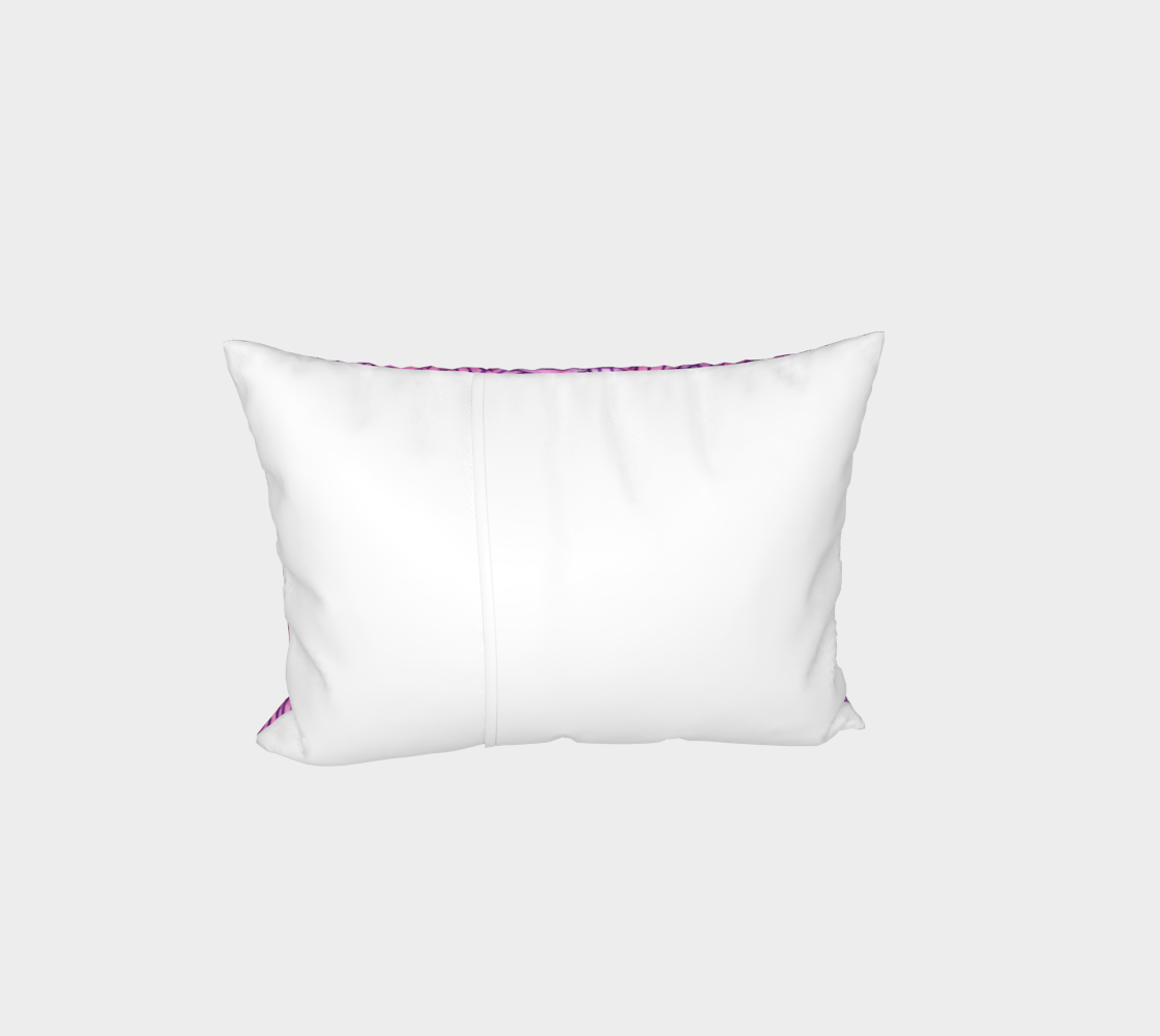 Neon purple and pink swirls doodles Bed Pillow Sham preview #3