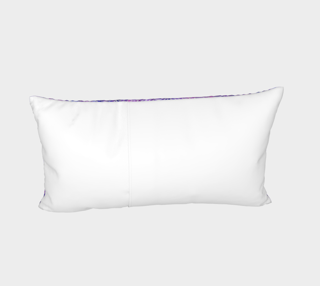 Purple and faux silver swirls doodles Bed Pillow Sham preview #4