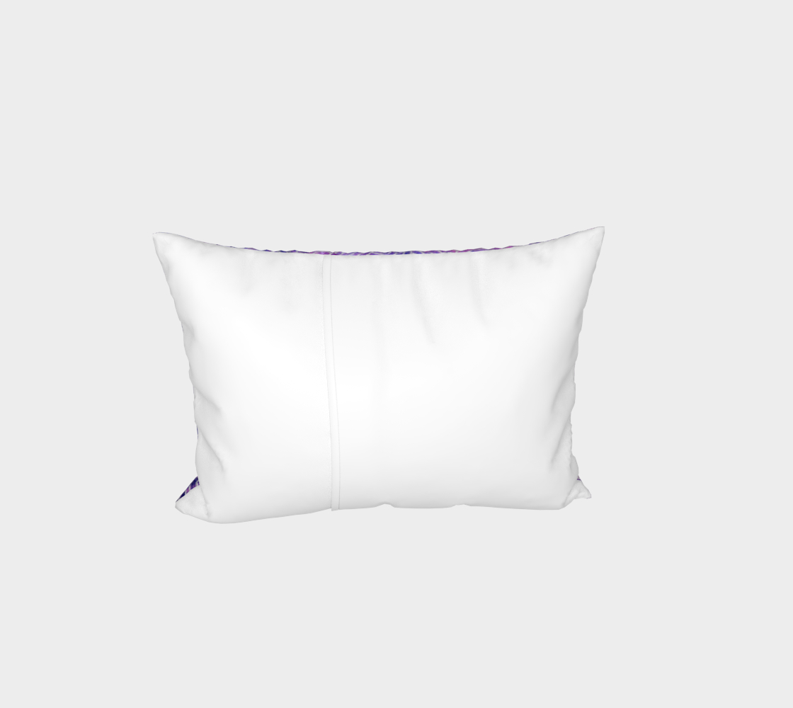 Purple and faux silver swirls doodles Bed Pillow Sham preview #3