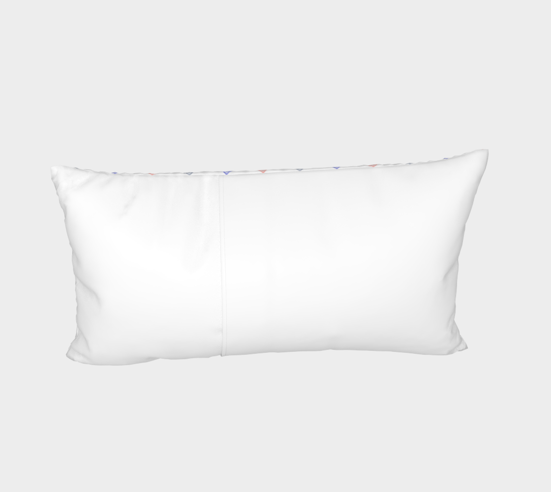 Rose quartz, lilac grey and serenity blue raindrops Bed Pillow Sham preview #4