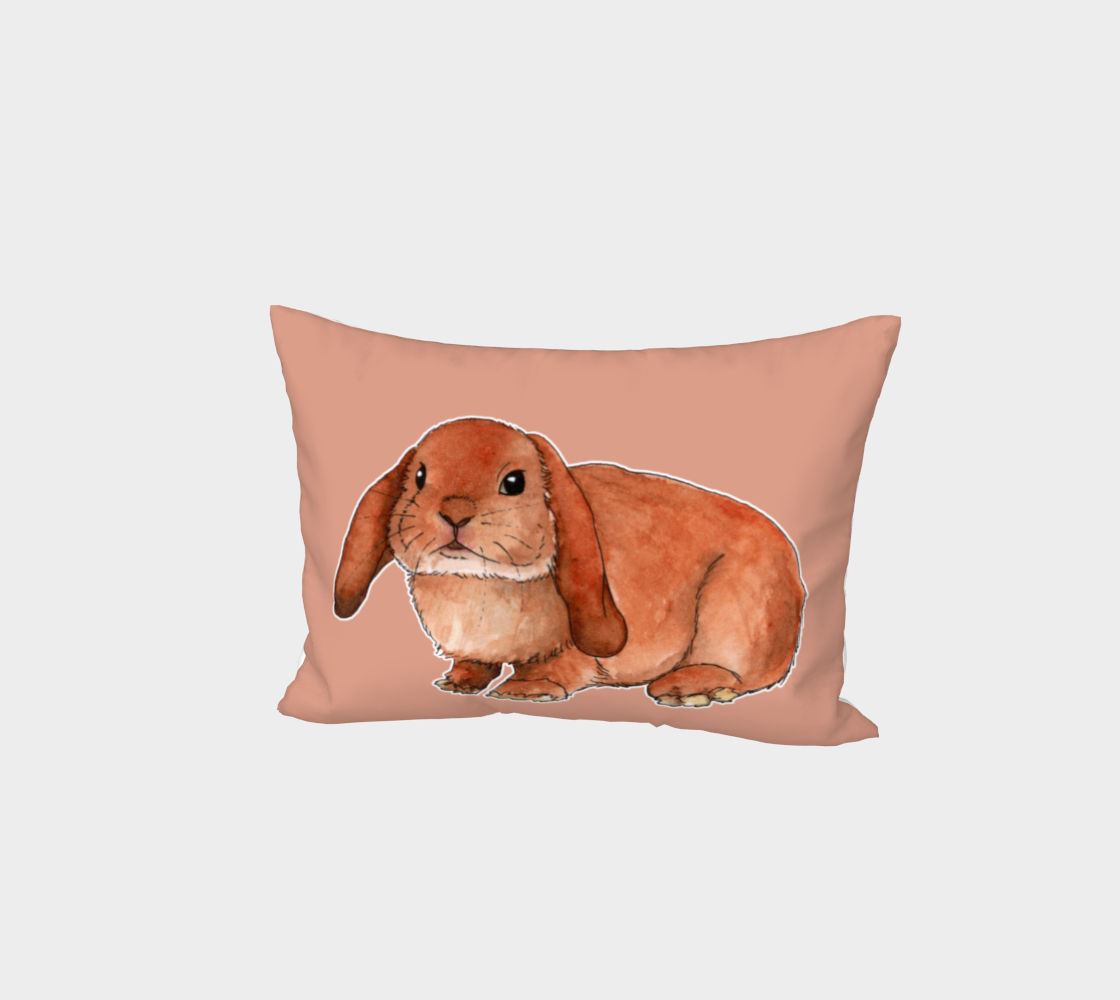 Red rabbit ram Bed Pillow Sham preview #1