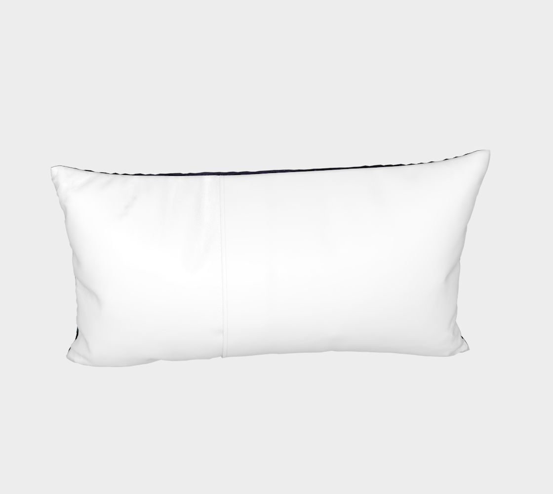 Aurora borealis and polar bears (black version) Bed Pillow Sham preview #4