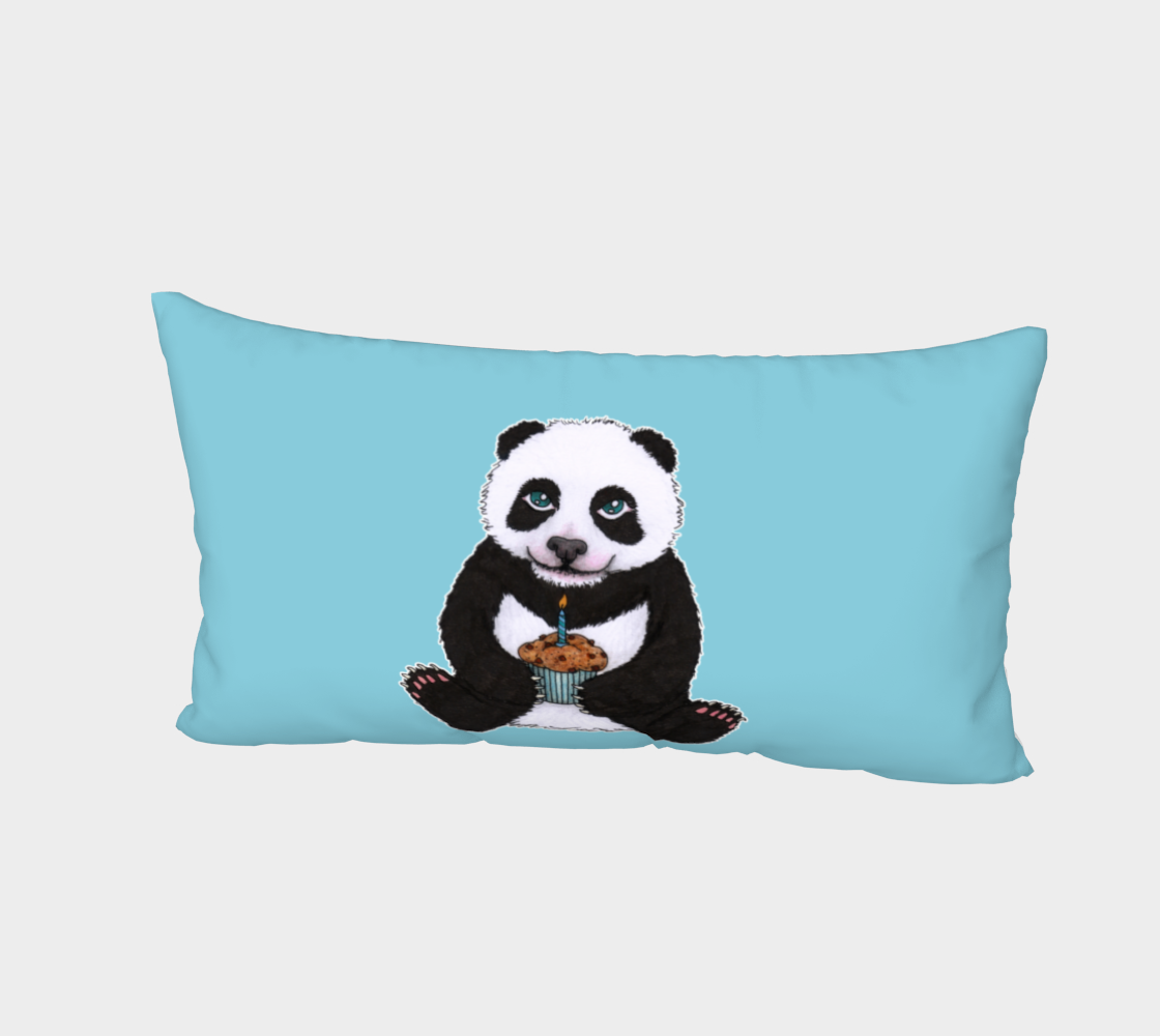 Baby panda's birthday Bed Pillow Sham thumbnail #3